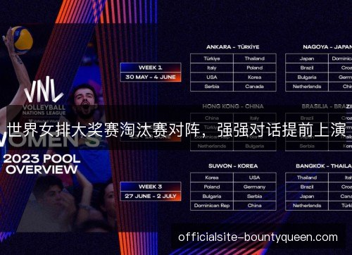 世界女排大奖赛淘汰赛对阵,强强对话提前上演 世界女排大奖赛淘汰赛对阵,强强对话提前上演
